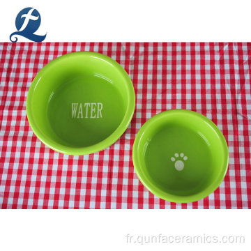 Conception OEM Céramique Small Animal Pet Pet Bowls